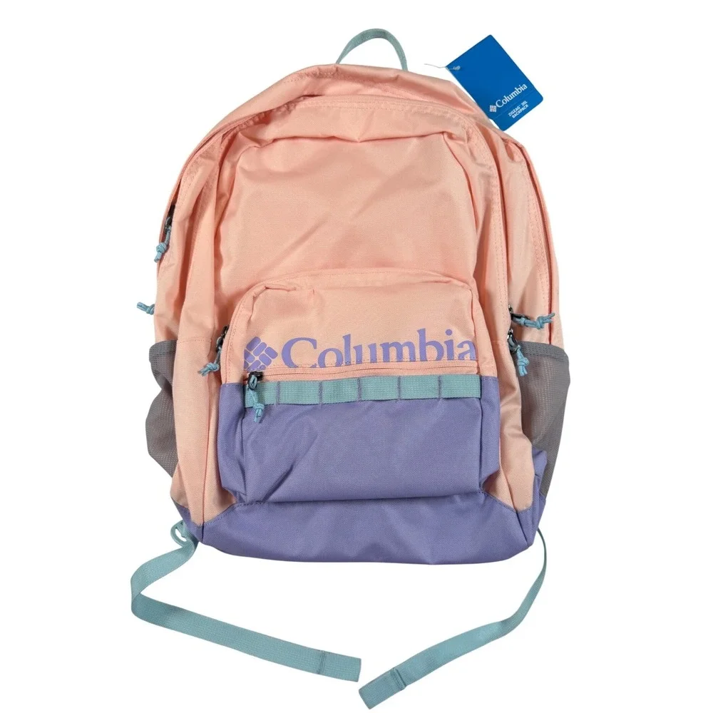 Columbia Unisex Zigzag 30L Backpack Peach Blossom/Frosted Purple NEW School